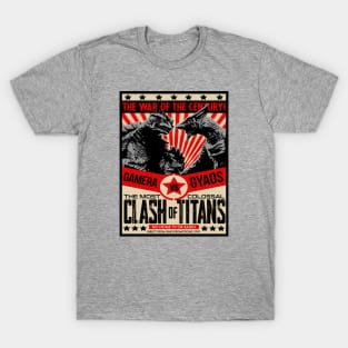 GAMERA vs. GYAOS FIGHT POSTER - 2.0 T-Shirt